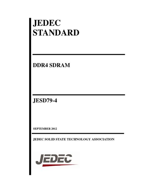 ddr4 sdram standard pdf.